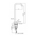 Zucchetti ZP1196.195E ISY Single Lever Basin Mixer Swivel Spout Chrome 2
