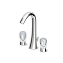 Zucchetti ZNU393.195E Nude 3 Hole Basin Mixer Chrome 1