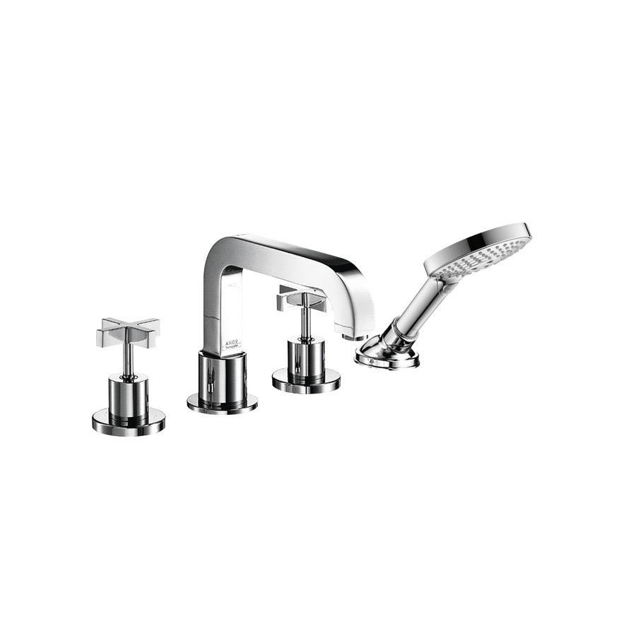 Hansgrohe 39461001 Axor Citterio 4 Hole Roman Tub Set Cross Handle Chrome 1