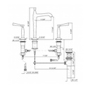 Zucchetti ZB2426.195E Bellagio Three Hole Basin Mixer High Spout Chrome 2