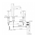 Zucchetti ZB1426.195E Bellagio Three Hole Basin Mixer High Spout Chrome 2