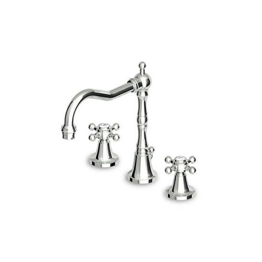 Zucchetti ZAG405.195E Agor Three Hole Basin Mixer Fixed Spout Chrome 1