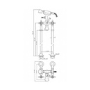 Zucchetti ZAG278.1900 Agor Free Standing Bath Mixer Chrome 2