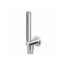 Zucchetti Z93930.1900 Hand Shower Set With Wall Mounted Support Chrome 1