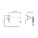 Zucchetti ZAD431 Agor Toilet Paper Holder With Cover Chrome 2