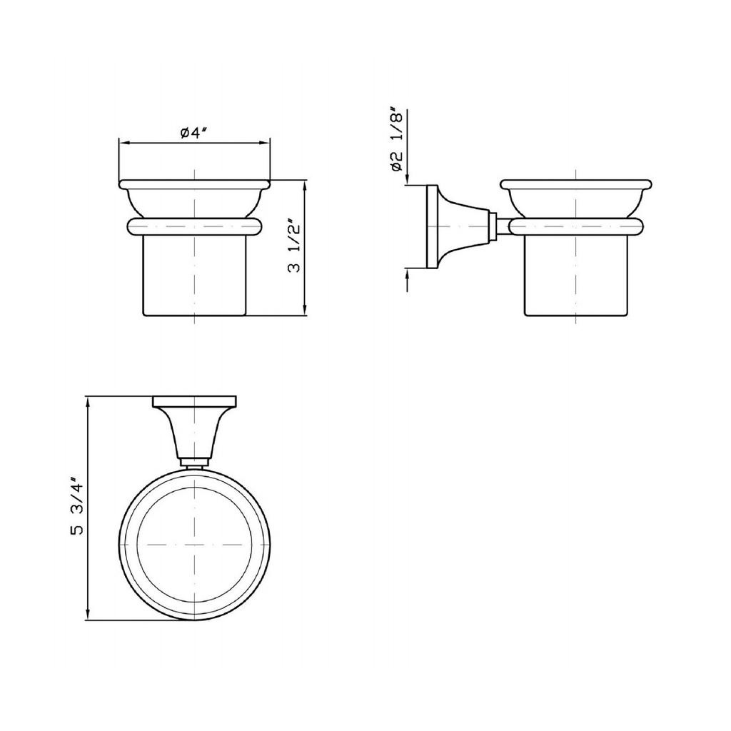 Zucchetti ZAD413 Agor Ceramic Wall Tumbler Holder Chrome 2