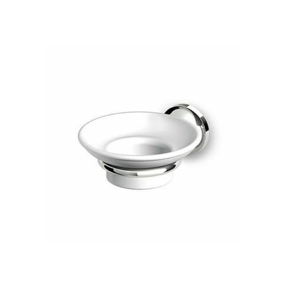 Zucchetti ZAD410 Agor Ceramic Wall Soap Dish Chrome 1