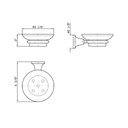 Zucchetti ZAD410 Agor Ceramic Wall Soap Dish Chrome 2