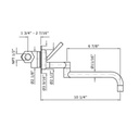 Zucchetti ZP1620.1900 ISY Built-In Single Lever Sink Mixer Chrome 2