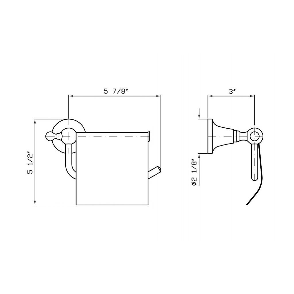 Zucchetti ZAD431 Agor Toilet Paper Holder With Cover Chrome 2