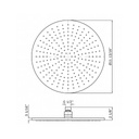 Zucchetti Z94266.1900 11 13/16" Brass Shower Head With Anti-Limescale System Chrome 2