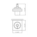 Zucchetti ZAD715 Nude Matt Glass Wall Mounted Soap Dispenser Chrome 2