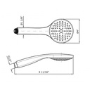 Zucchetti Z94743 Hand Shower Simple Jet With Anti-Limescale System Chrome 2