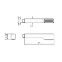 Zucchetti Z94725.1900 Hand Shower Simple Jet With Anti Limescale System Chrome 2
