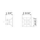 Zucchetti Z93949 Wall Hand Support Chrome 2