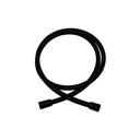 Zucchetti Z93890 PVC Flexible Hose 1/2 x 59" Black Effect Chrome 1