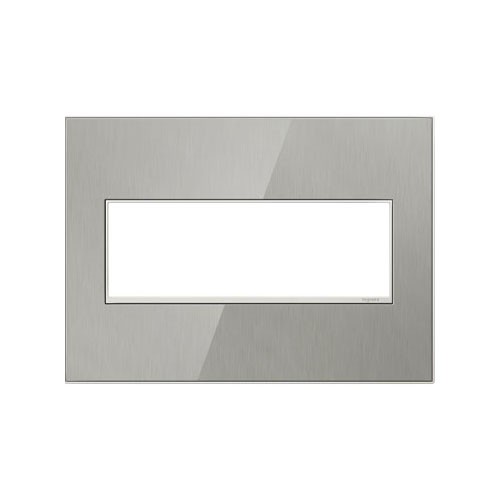 Legrand AWM3GMS4 Brushed Stainless 3 Gang Wall Plate 1