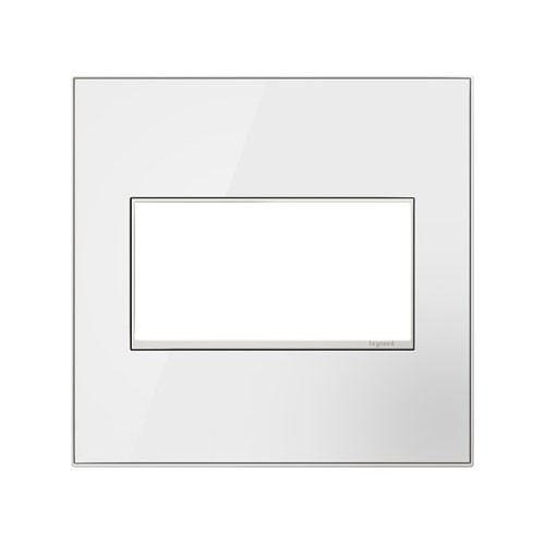 Legrand AWM2GMWW4 Mirror White on White 2 Gang Wall Plate 1