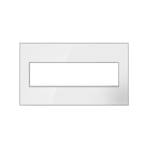 Legrand AWM4GMWW4 Mirror White on White 4 Gang Wall Plate 1