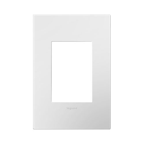 Legrand AWP1G3WHW4 Gloss White-on-White 1 Gang Wall Plate 1