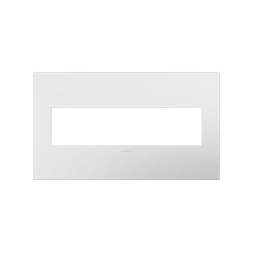 Legrand AWP4GWHW4 Gloss White-on-White 4 Gang Wall Plate 1