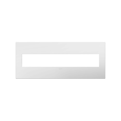 Legrand AWP6GWHW1 Gloss White-on-White 6 Gang Wall Plate 1
