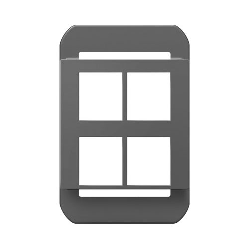 Legrand AC4PFM1 4-Port Keystone Frame 1