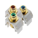 Legrand ACRGBRCAFW1 Component Video RCA to F Kit 1