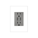 Legrand ARTRUSB153M4 Dual USB Plus-Size Outlet Combo Magnesium 1