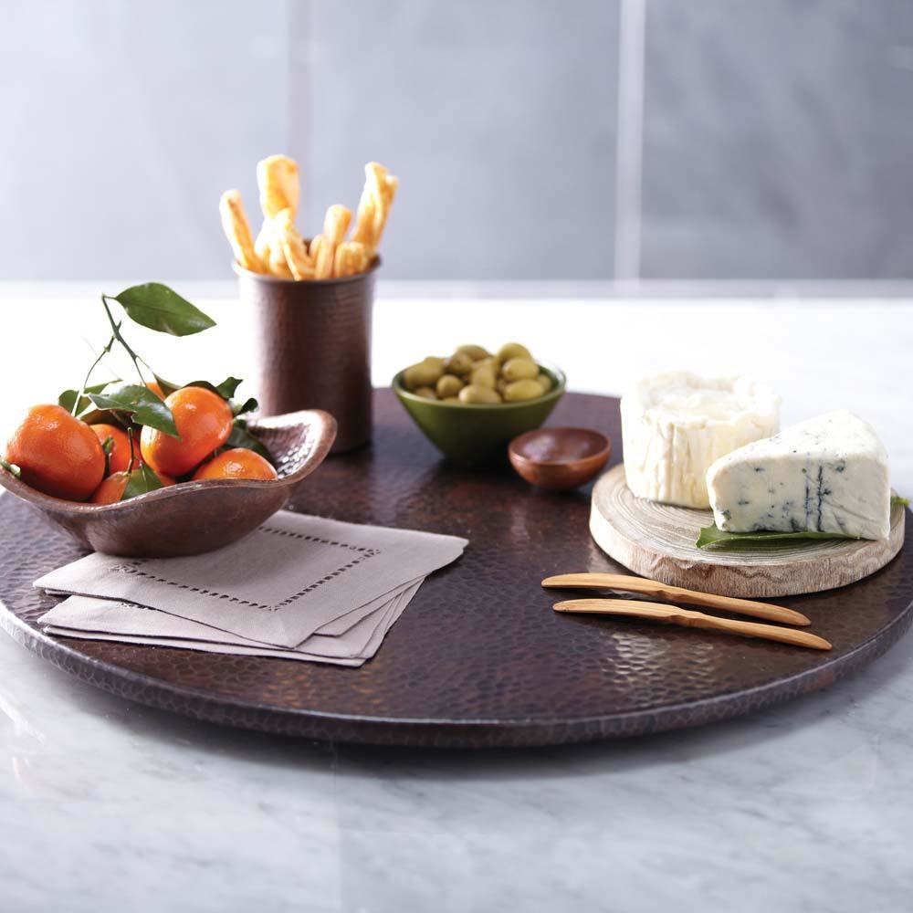 Native Trails CPO344 Copper Lazy Susan 30" in Tempered 3