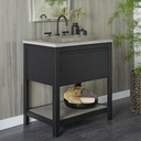 Native Trails VNO301 30&quot; Solace Vanity in Midnight Oak with Ash Shelf 1