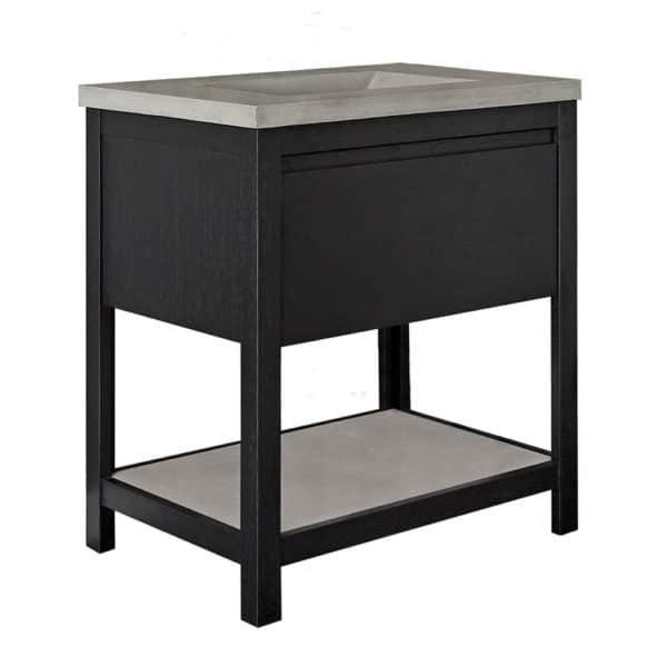 Native Trails VNO301 30&quot; Solace Vanity in Midnight Oak with Ash Shelf 2