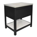 Native Trails VNO301 30" Solace Vanity in Midnight Oak with Pearl Shelf 2