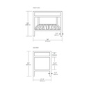 Native Trails VNR366 36" Cuzco Vanity in Carrara 3
