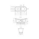 Native Trails CPS912 60" Aurora Bathtub in Antique 3