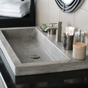 Native Trails NSL3619-AX Trough 3619 in Ash No Faucet Holes 1