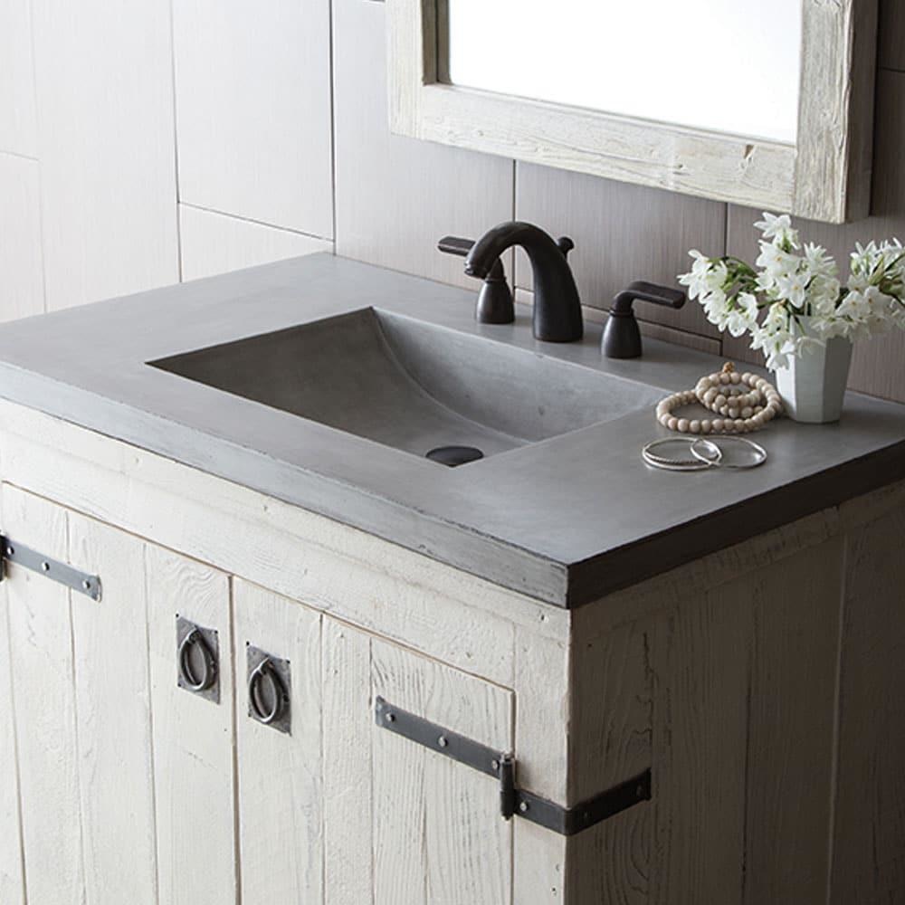 Native Trails NSVNT36-S1 36&quot; Palomar Vanity Top in Slate Single Faucet Hole 1
