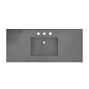 Native Trails NSVNT48-S 48" Palomar Vanity Top Slate 8" Widespread Cutout 2