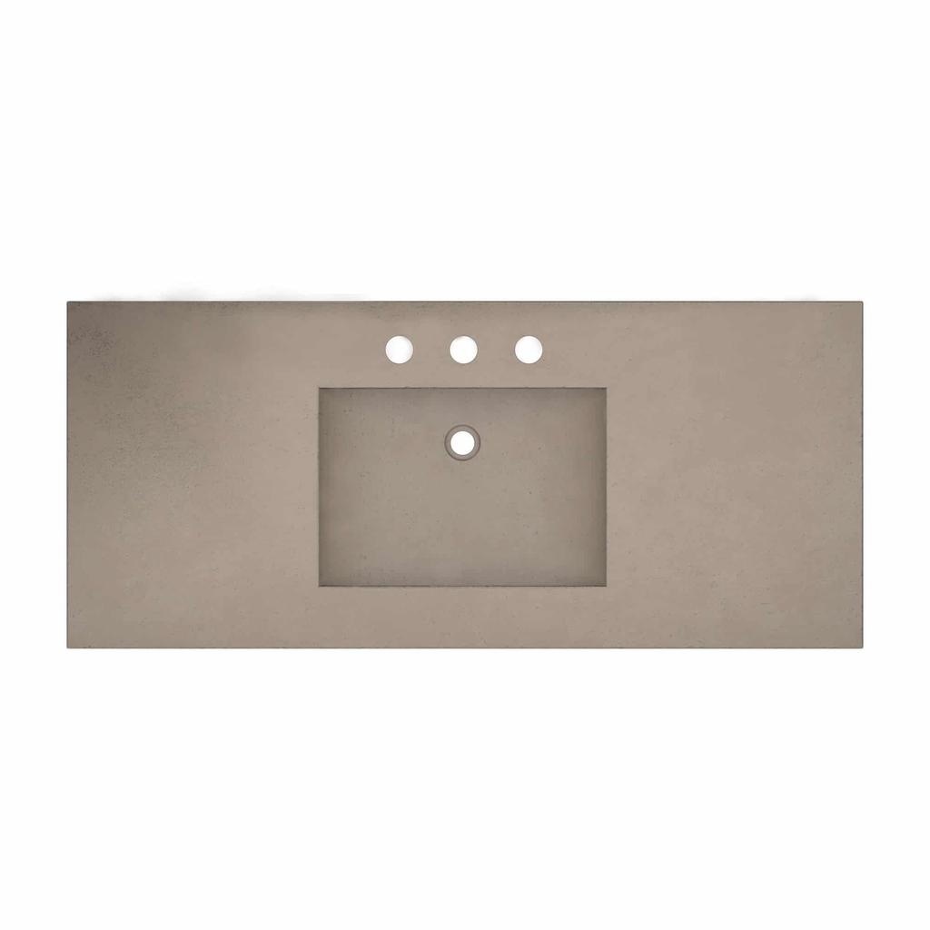 Native Trails NSVNT48-E 48" Palomar Vanity Top in Earth 8" Widespread Cutout 2