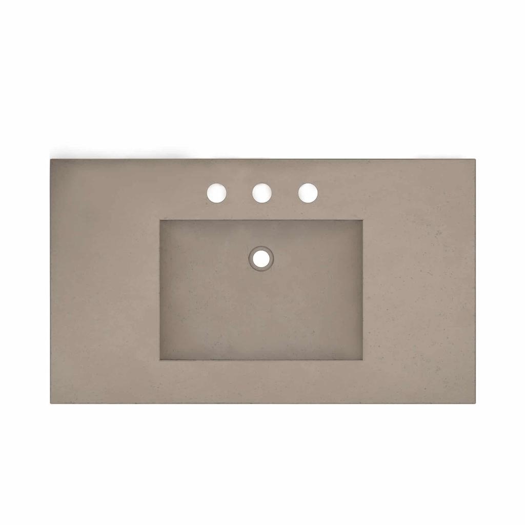 Native Trails NSVNT36-E1 36" Palomar Vanity Top in Earth Single Faucet Hole 2