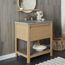 Native Trails VNO301 30" Solace Vanity in Sunrise Oak with Ash Shelf 1
