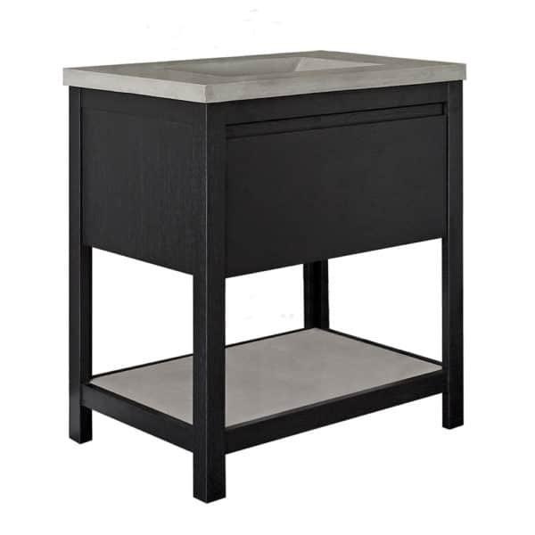 Native Trails VNO301 30" Solace Vanity in Midnight Oak with Ash Shelf 2