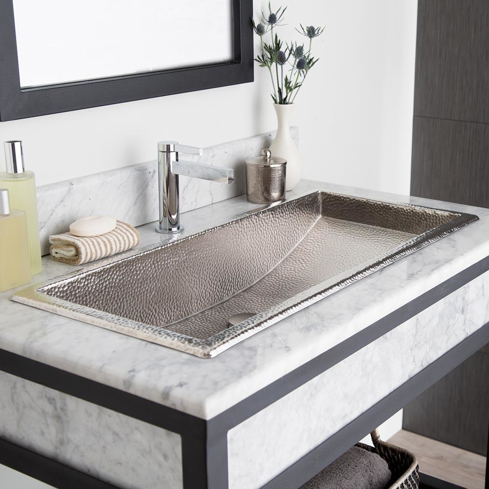 Native Trails CPS506 Trough 36 in Brushed Nickel 1