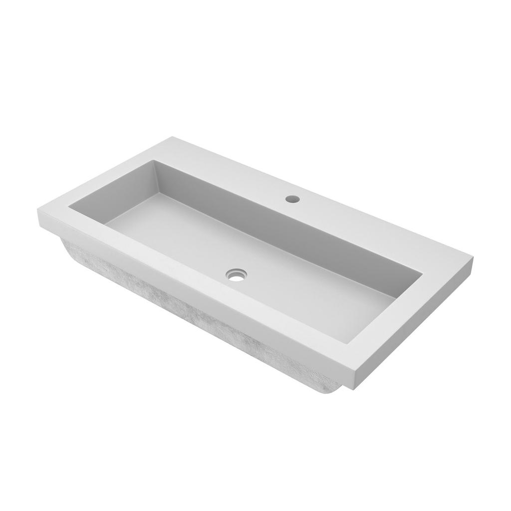 Native Trails NSL3619-PX Trough 3619 in Pearl No Faucet Holes 2