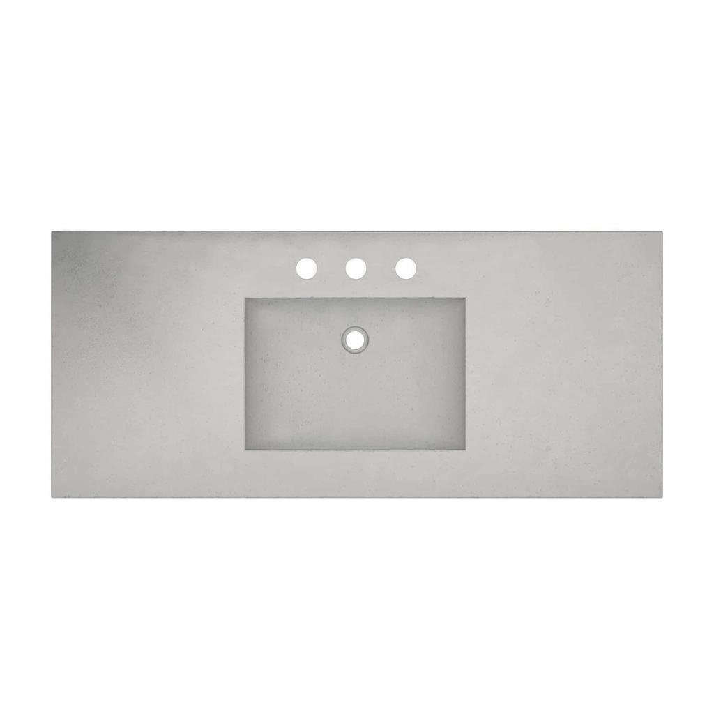 Native Trails NSVNT48-A1 48" Palomar Vanity Top in Ash Single Faucet Hole 2