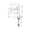 Hansgrohe 72113001 Talis S 140 Single Hole Faucet With Drain Chrome 2