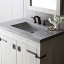 Native Trails NSVNT36-A1 36&quot; Palomar Vanity Top in Ash Single Faucet Hole 1