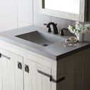 Native Trails NSVNT36-A1 36" Palomar Vanity Top in Ash Single Faucet Hole 1