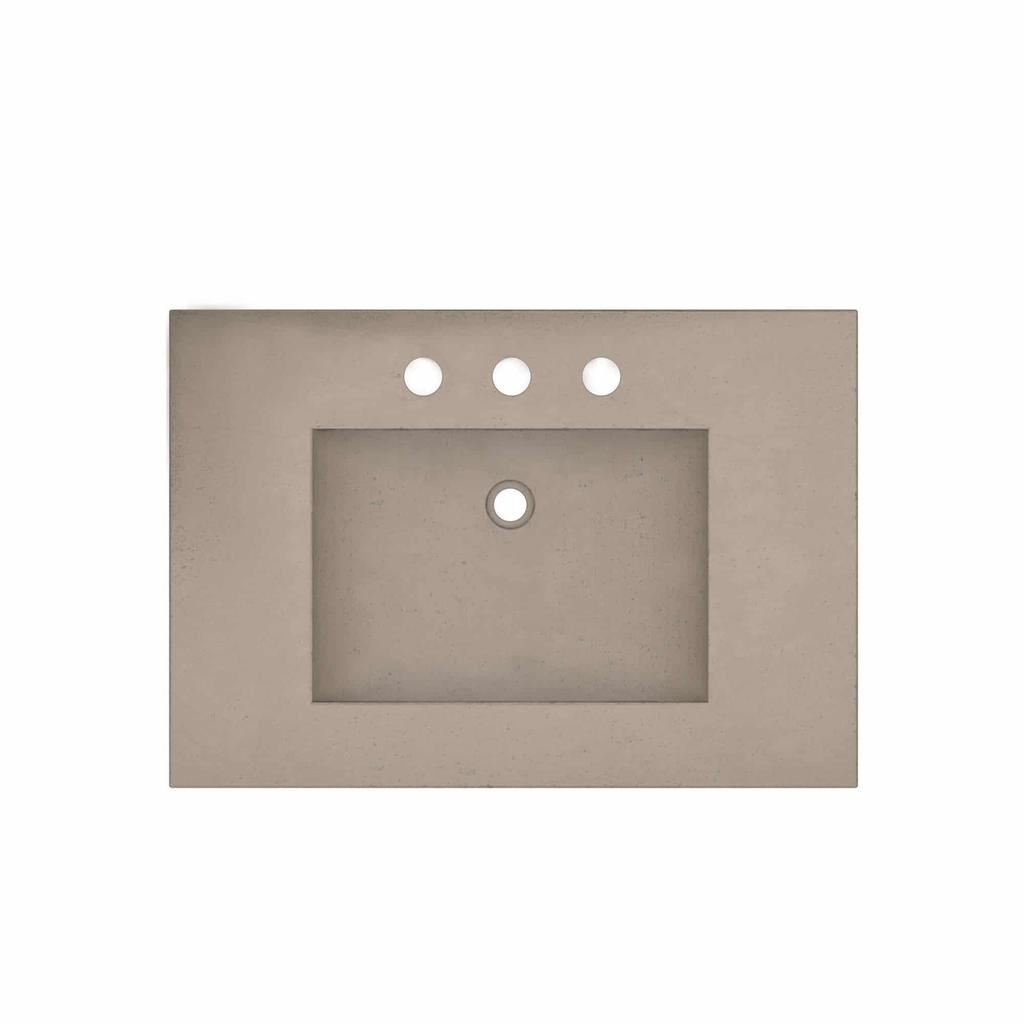 Native Trails NSVNT30 30" Palomar Vanity Top in Earth 8" Widespread Cutout 2