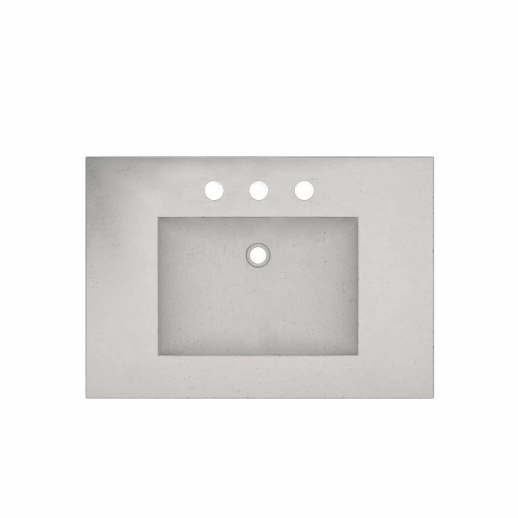 Native Trails NSVNT30 30" Palomar Vanity Top in Ash Single Faucet Hole 2